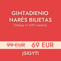 Gimtadienio bilietas NAREI